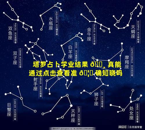 塔罗占卜学业结果 🌸 真能通过点击查看准 🦅 确知晓吗